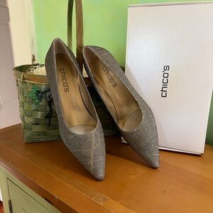 Chico's Sophisticated Gold Heels